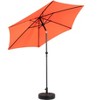 Gulches 9FT Outdoor Patio Umbrella Outdoor Table Umbrella with Push Button Tilt and Crank(Base Not Included)(orange) - 4 of 4
