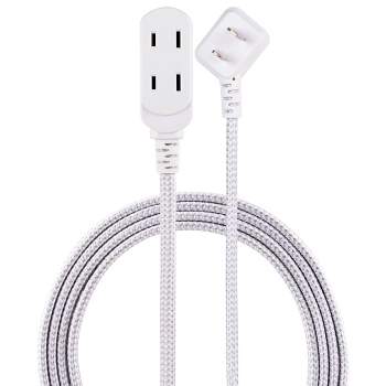 Cordinate 15' 3 Outlet Polarized Extension Cord Gray