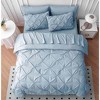 BAGOKIE 7-Piece Pinch Pleat Bed in a Bag Comforter Set for All Season - 2 of 4