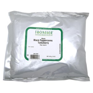 Frontier Co-Op Peppercorns Whole Black Tellicherry Grade - 1 lb - 1 of 3