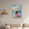 Art Remedy Girl and Her Best Friend Colorful Coastal Wall Art Framed - 2 of 4