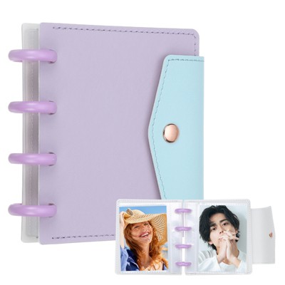 Unique Bargains Detachable Kpop Photocard Holder Book with Mushroom Button
