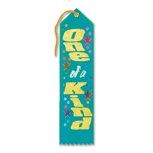 Beistle One Of A Kind Award Ribbon, 2" x 8", (6/Pkg) Multicolored - 1 of 1