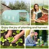 CAVINAS 13'x10'x6.5' Arched Greenhouse Tunnel Greenhouse with Zippered Door and Roll-Up Windows Zippered Door, PE Cover for Backyard - 4 of 4