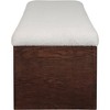 Meridian Furniture,Lawson Velour Fur Fabric Bench - 4 of 4