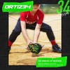 Ortiz34 9" Graffiti Youth T-Ball Glove, Right Hand Throw, Easy Close, No Break-In, Lightweight, Green/Purple - 4 of 4