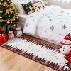 Christmas Area Rugs Soft Washable Xmas Tree Festive Decor Rug Non-Slip Low Pile Rugs for Living Room Bedroom - 4 of 4