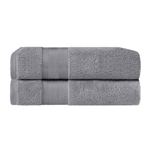 Luxury Cotton Heavyweight Solid Plush Towel Set by Blue Nile Mills - 1 of 4