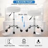 FDW Versatile Salon Chair Round Rolling Stool Adjustable Height PU Leather Seat Cushion - 3 of 4