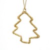 SEVOBAL Tree Ornaments Exquisite Beaded Tree Ornament, Radiant Festive Accessory for Christmas and Holiday Season Displays, Gold, 4.5"*1.25"*5" - 4 of 4