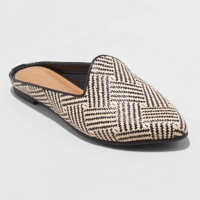 woven mules womens