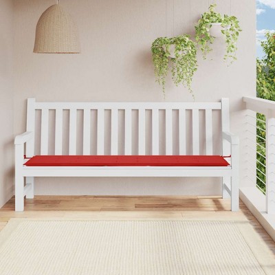 vidaXL Garden Bench Cushion Red 78.7"x19.7"x1.2" Oxford Fabric