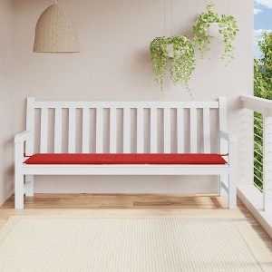 vidaXL Garden Bench Cushion Red 78.7"x19.7"x1.2" Oxford Fabric - 1 of 4