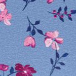 french blue pretty floral