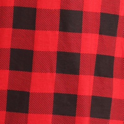 red - buffalo plaid