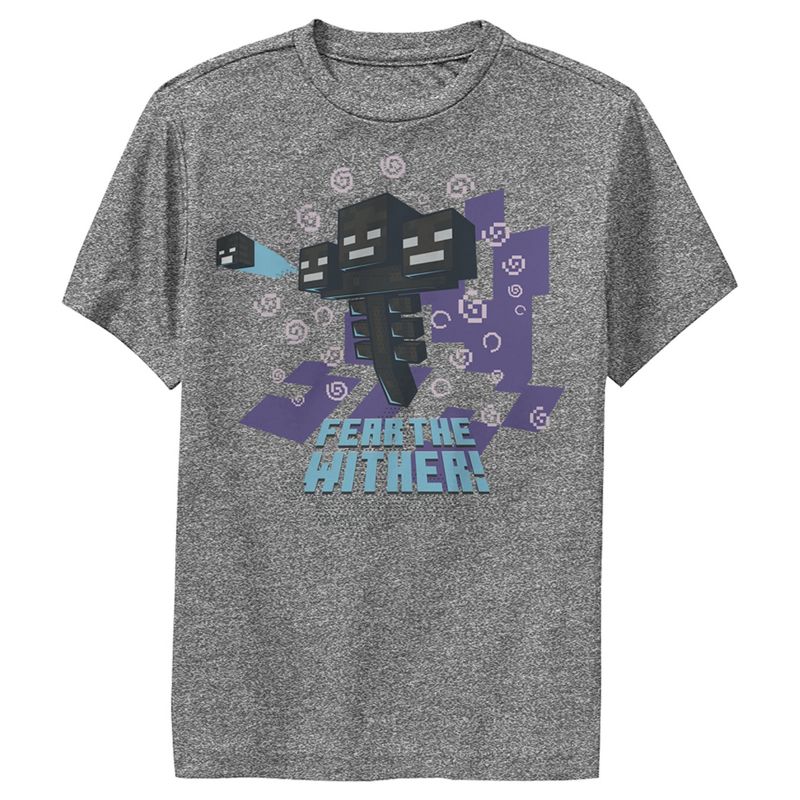 Boy's Minecraft Fear the Wither Performance Tee, 1 of 5