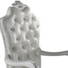 Acme Furniture 26" Dresden Dining Chairs Bone White Finish: Leather Upholstery, Wood Frame, No Assembly Required - 4 of 4