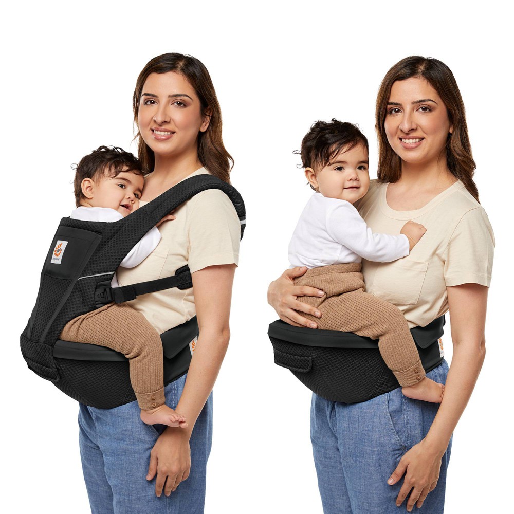 Photos - Baby Carrier ERGObaby Alta 2-in-1 All Carry Positions  and Hip Seat - Onyx Black 