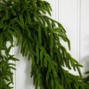 Nearly Natural 9' Pre-Lit Artificial Real Touch Norfolk Island Pine Garland with 50 Warm White LED Lights - 3 of 4