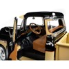 1957 Chevrolet 3100 Stepside Pickup Truck Black and Tan with Graphics 1/18 Diecast Model by Auto World - 4 of 4