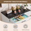 Furniture Style Dog Crate for Large Dogs, 44 Inch Wooden Dog Kennel Furniture with Drawer & Side Storage and Bulit-In Feeding Station - 3 of 4