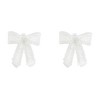 Unique Bargains Faux Pearl Bow Shoelace Charms White 1 Pair - 4 of 4