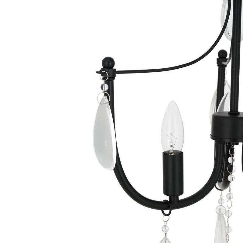 3-Light Flushmount with Glass Beads Pendant - Cresswell Lighting, 6 of 9