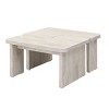 NicBex 23.62" Rectangle Wood Detachable Coffee Table, Single L Shape Farmhouse Coffee Table for Dining Room, Garden - 4 of 4