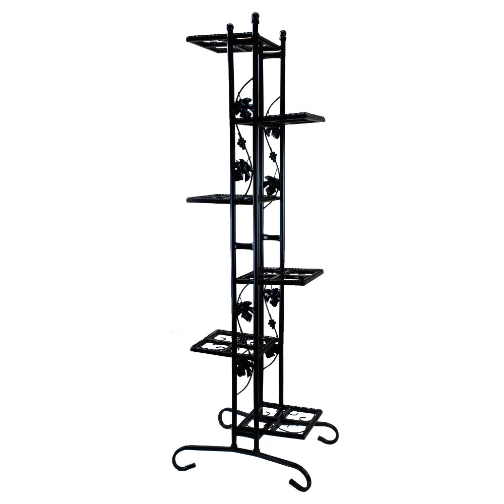 Photos - Plant Stand 22" Rectangular  - Black - Oakland Living