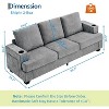 89" Comfy Couches with Deep Seat, Modern 3-Seater Sofa with Cup Holders, Side Storage Pockets, Chenille Fabric, for Living Room - 2 of 4