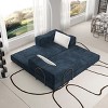 CAVINAS 80 Inch Chenille Sofa Bed with 2 Pillows,Upholstered Convertible Folding Sofa with King Size Bed Mattress for Living Room,Bedroom - 4 of 4