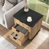 HDZNVF Multi-Functional Three-Drawer MDF Nightstand - 2 of 4