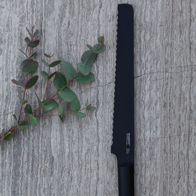 BergHOFF RON Non-stick Bread Knife, Titanium PVD Coating, Black, 2 of 6