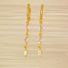 Gold Earrings for Women Trendy, Simple Dainty 14K Gold Plated Paperclip Square Chain Link Dangle Pin Stud Huggie Earrings Lightweight - 4 of 4