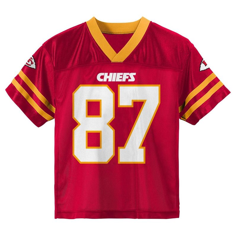 NFL Kansas City Chiefs Boys&#39; Short Sleeve Kelce Jersey, 2 of 4