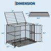 Heavy Duty Stainless Steel Dog Crate for Giant Breeds – Indestructible Escape-Proof Kennel with Locking Wheels, Collapsible & Removable Tray - 2 of 4