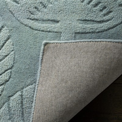 Gray Hand-Tufted Wool 6' Square Area Rug