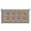 vidaXL Comfortable Garden Bench Cushion - Taupe Colored, 39.4"x19.7"x1.2", Oxford Fabric, Foam Fiber Fill, Outdoor and Indoor Use - 4 of 4