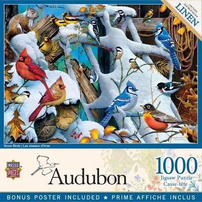 MasterPieces - Audubon - Snow Birds 1000 Piece Puzzle