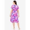 Woman Within Plus Size Overlay Tiered Dress - 3 of 4
