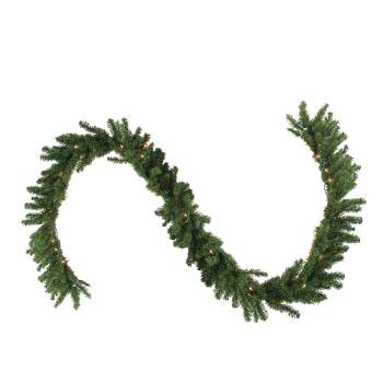Northlight 9' x 14 White Canadian Pine Artificial Christmas Garland - Unlit