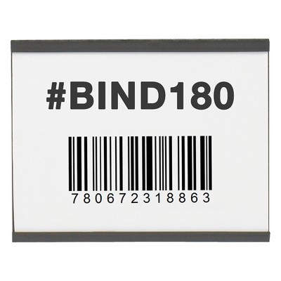 Box Partners Magnetic "C" Channel Cardholders 3" x 4" Black 25/Case LH196