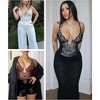 SHAPELLX Shapewear for Women Tummy Control Lace Bodysuit for Women Thong Body Shaper Bodysuit U Plunge Backless BodySuits—Black 38 - 2 of 3