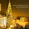 FURNIinspire Artificial Trees Christmas Vibe Slim Christmas Tree Christmas Decoration For Living Room, Home, Holiday Party, Green, 21.8"*21.8"*82.8" - 4 of 4