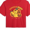 Women's - Pokémon - Pumpkin Party- Junior's Cropped Graphic T-Shirt Cropped Graphic T-Shirt - 2 of 4