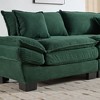 NicBex Corduroy Sofa Sleeper Loveseat Sturdy 550lbs Capacity for Bedroom/Living Room/Apartment - 2 of 4