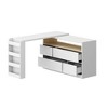 FUFU&GAGA L - shaped Corner Desk with Storage Shelves & Cabinet - 4 of 4