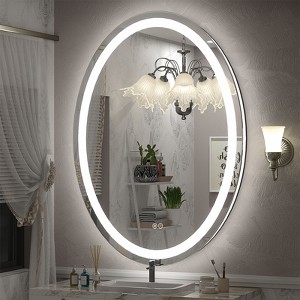 Apmir Super Bright 192 LEDs/m Lighted Anti-Fog Oval Wall Mirror in Tempered Glass, 3-Year Warranty - 1 of 4