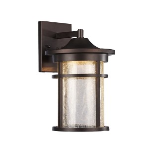 Chloe Lighting Frontier Transitional Led Rubbed Bronze Outdoor Wall Sconce 15" Height - 1 of 4