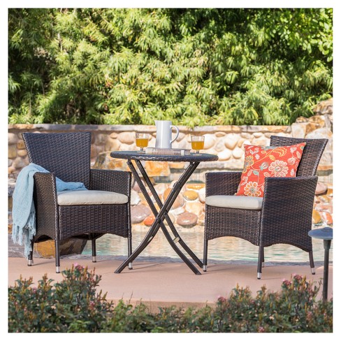 Bistro discount wicker set